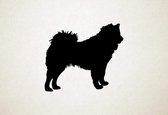Eurasier - Silhouette hond - S - 45x52cm - Zwart - wanddecoratie