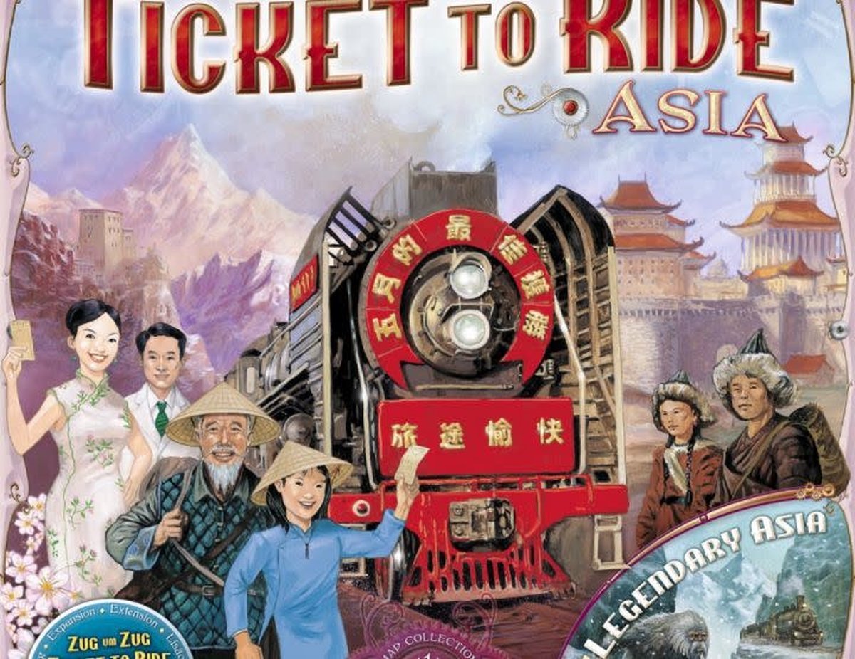 Ticket to Ride Asia - Uitbreiding - Bordspel - 6 Spelers — afbeelding 14