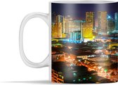 Mok - Kleurrijke verlichting in Manila - 350 ml - Beker