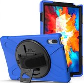 Lenovo Tab P11 Pro Hoes 360 Graden Kickstand Back Cover Blauw