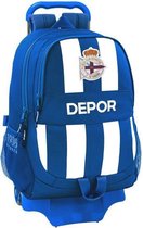 Schoolrugzak met Wielen 905 R. C. Deportivo de La Coruña Blauw Wit