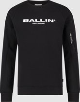 Ballin Amsterdam -  Heren Regular Fit   Sweater  - Zwart - Maat L