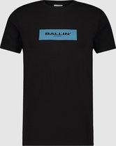 Ballin Amsterdam -  Heren Slim Fit   T-shirt  - Zwart - Maat XL