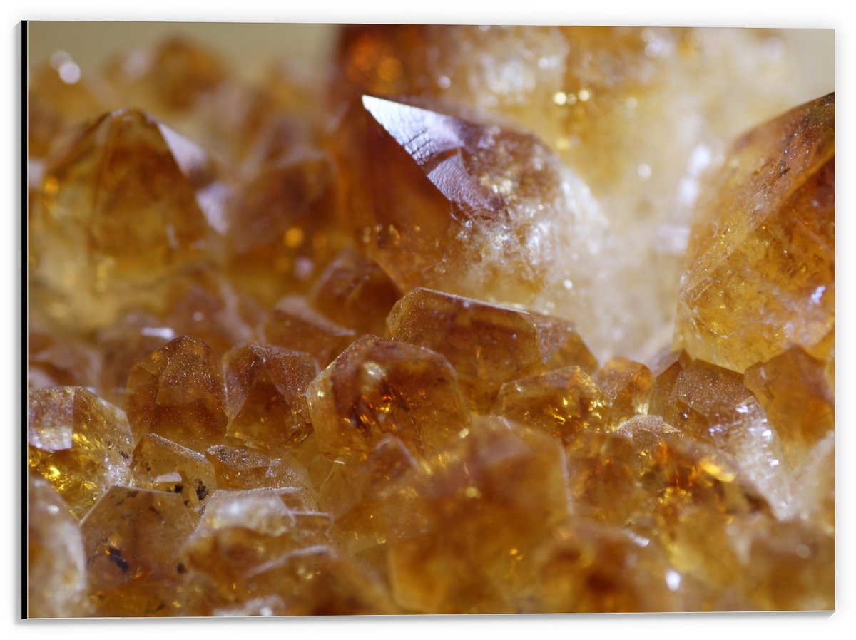 KuijsFotoprint Dibond - Gouden Stenen - 40x30cm Foto op Aluminium (Met Ophangsysteem)