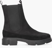 Tango | Romy 22-c black nubuck boots/suede detail - black sole | Maat: 39