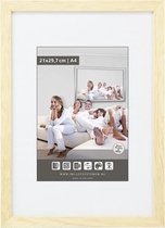 Houten Fotolijst - Profiel M100 - 30 x 40 cm - Blank ongelakt - Met polystyreen glasplaat