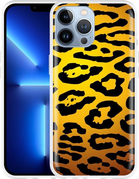 Coque iPhone 13 Pro Max Léopard Or Zwart | bol.com