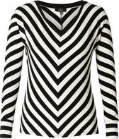 ES&SY Qiella Jersey Shirt - Black/White - maat 44