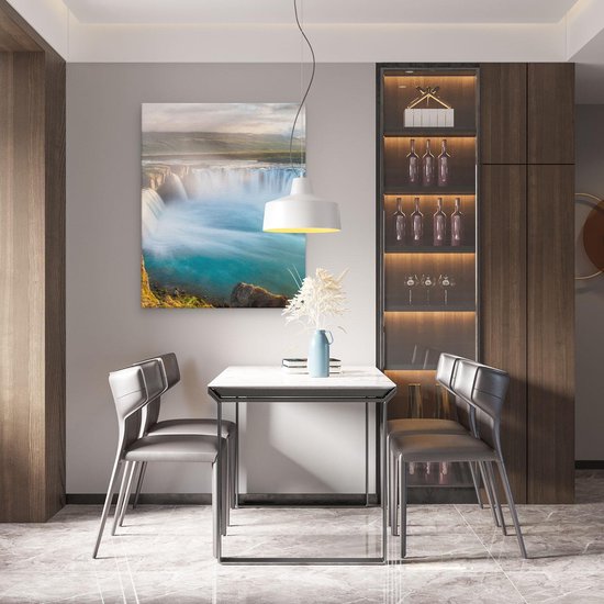 Artaza - Peinture Sur Toile - Chutes d'eau En Islande - 80x100 - Groot - Photo Sur Toile - Impression Sur Toile