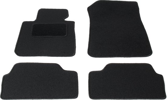 Tapis de sol personnalisés - tissu noir - pour BMW Série 1 E81