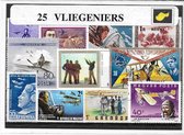 Luchtvaartpioneers – Luxe postzegel pakket (A6 formaat) - collectie 25 van verschillende postzegels van Luchtvaartpioneers – kan als ansichtkaart in een A6 envelop. Authentiek cade