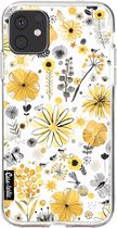 Casetastic Apple iPhone 11 Hoesje - Softcover Hoesje met Design - Flowers Yellow Print