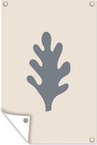 Tuinposter - Tuindoek - Tuinposters buiten - Pastel - Bladeren - Kleur - 80x120 cm - Tuin