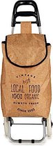 Tom Trolley Local Food 33 Liter Staal/polyester Bruin