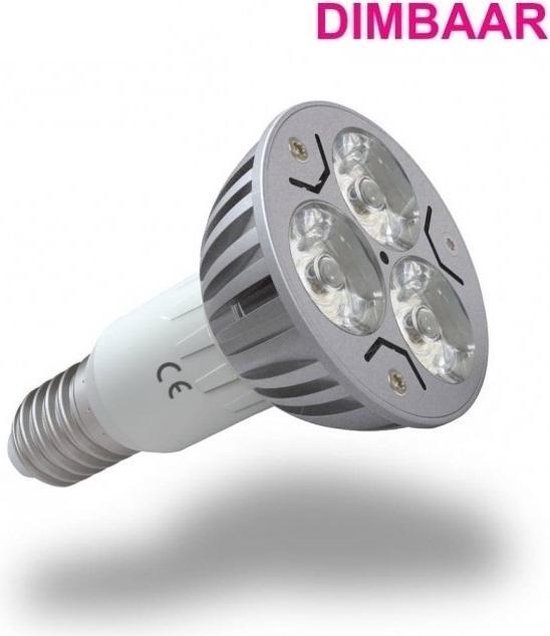 LED Spot Koel Wit - 3 Watt - E14- Dimbaar