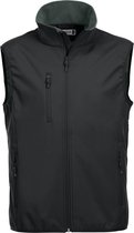 Clique Basic Softshell Vest 020911 - Mannen - Zwart - S