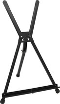 Tafellezel - Zinaps tafel ezel aluminium zwart display ezel, beeldhouder voor brancard frame, canvas, school en kiga (hoeveelheid 1) (WK 02128)