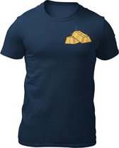 Gold Rush - Teddy The Gangster - Heren T-Shirt - Getailleerd - Katoen - Ronde Hals