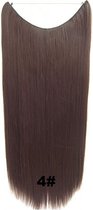 Wire hairextensions straight bruin - 4#