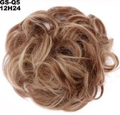Cheveux Wrap, extensions de cheveux Brazilian chignon blond 12H24