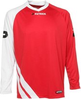 Patrick Victory Voetbalshirt Lange Mouw Heren - Rood / Wit | Maat: XL
