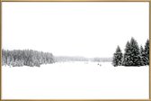 JUNIQE - Poster met kunststof lijst White White Winter -20x30 /Grijs &