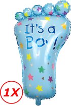 Hourra un garçon ! Décoration Bébé Shower Naissance Sexe Reveal Décoration Ballons Hélium Bleu – Taille XL 80 Cm