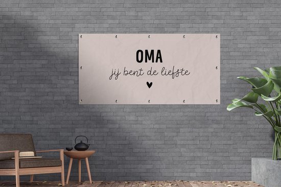 Schuttingposter Spreuken - Oma jij bent de liefste - Quotes - Oma