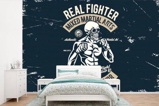 Papier peint - Papiers Papier peint photo Sport - Squelette - Rétro - Largeur 450 cm x Hauteur 300 cm