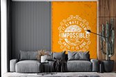 Behang - Fotobehang Vintage - Maan - Design - Breedte 195 cm x hoogte 300 cm