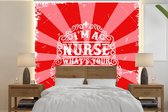 Behang - Fotobehang Vintage - Design - Tekst - Breedte 280 cm x hoogte 280 cm