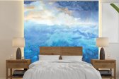 Behang - Fotobehang Zee - Waterverf - Kleuren - Breedte 240 cm x hoogte 240 cm