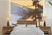 Behang - Fotobehang Koken - Zee - Berg - Breedte 260 cm x hoogte 260 cm