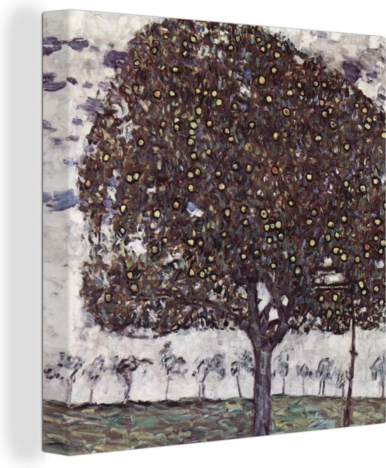 Canvas Schilderij Apple Tree II - Gustav Klimt - 90x90 cm - Wanddecoratie