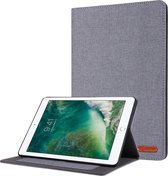 Case2go - Tablet hoes geschikt voor iPad 2021 - 10.2 Inch - Book Case met Soft TPU houder - Grijs