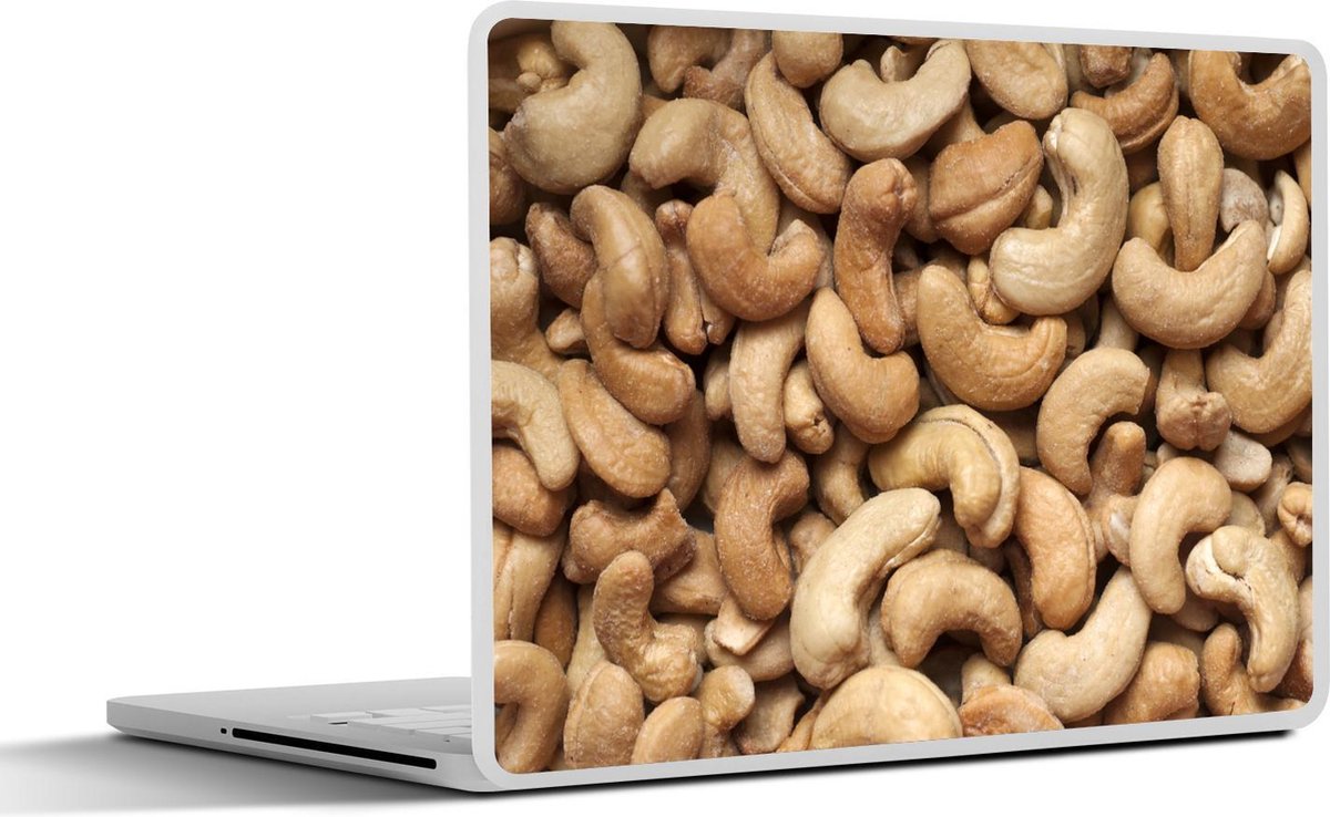Afbeelding van product SleevesAndCases  Laptop sticker - 12.3 inch - Close up van cashewnoten in het daglicht