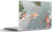 Laptop sticker - 11.6 inch - Een groep koi karpers in een vijver - 30x21cm - Laptopstickers - Laptop skin - Cover