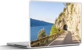 Laptop sticker - 12.3 inch - Gardameer - Tunnel - Weg - 30x22cm - Laptopstickers - Laptop skin - Cover