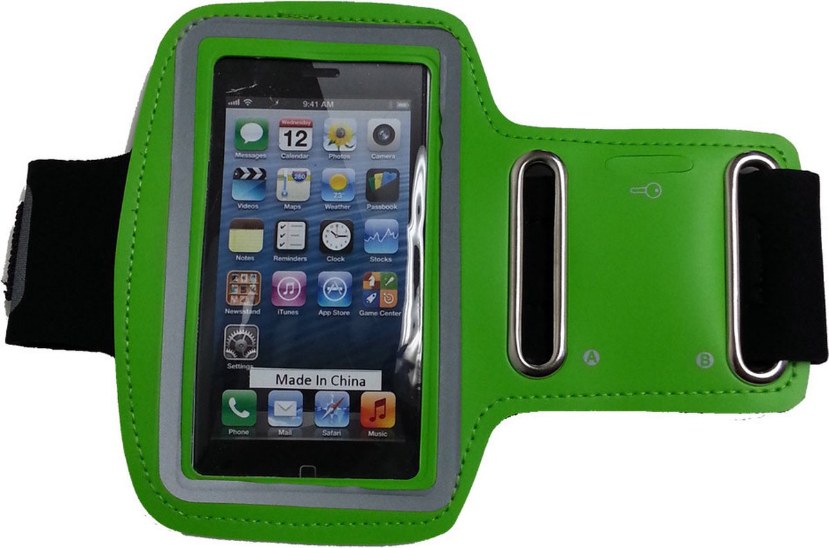 Sport armband voor iPhone 5 5S 5C SE & iPod touch v5 v6 - groen