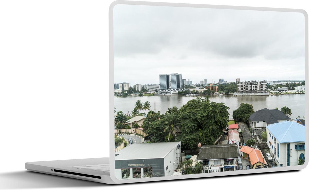 Afbeelding van product SleevesAndCases  Laptop sticker - 13.3 inch - Lagos - Stad - Rivier