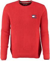 Tommy hilfiger rode trui met 10% wol - Maat L