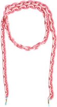 Zonnebrilkoordje pink chain