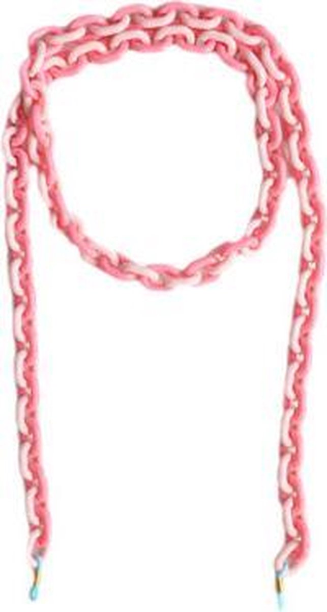 Zonnebrilkoordje pink chain