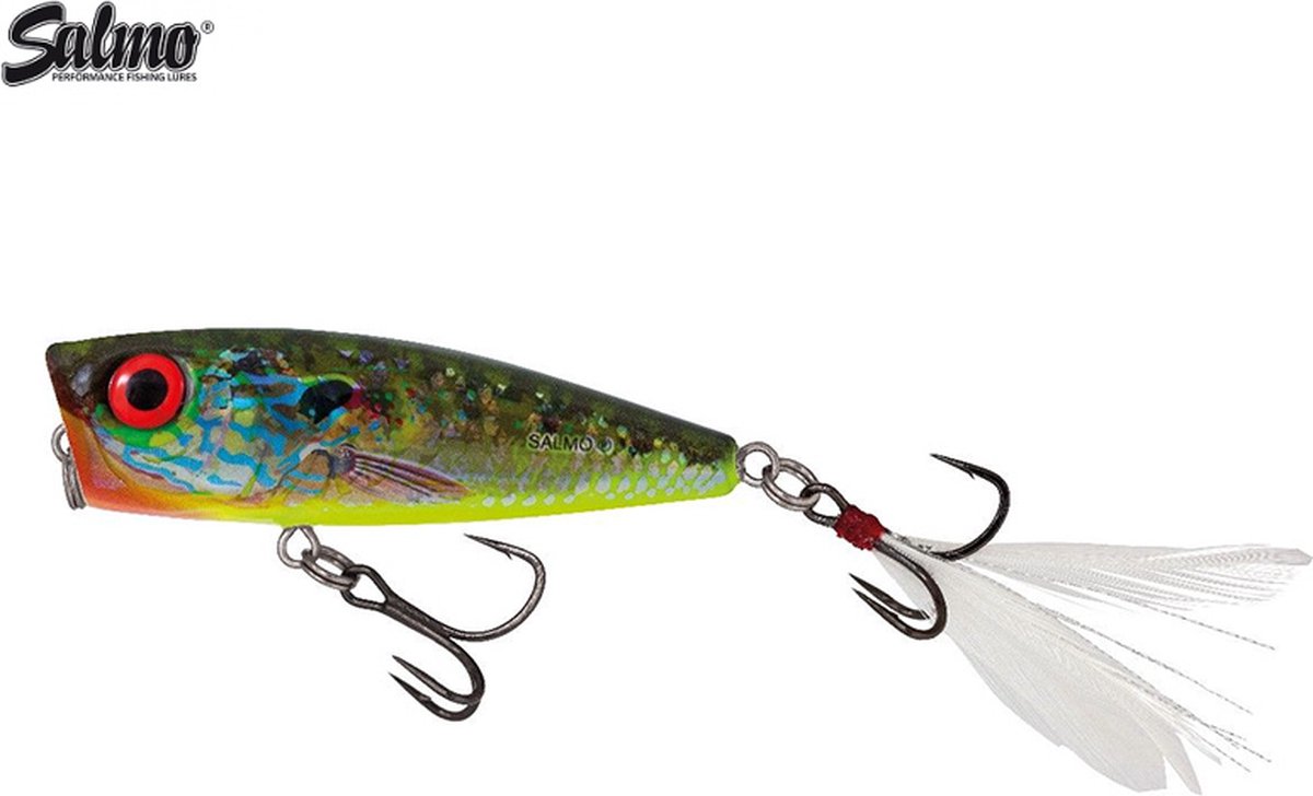 Salmo Rattlin Pop Floating - 7 cm - red hot bluegill