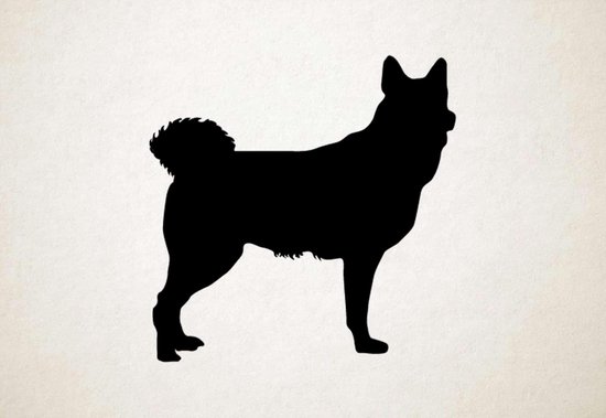 Chien Silhouette - Jamthund - XS - 25x25cm - Zwart - décoration murale