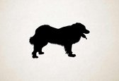 Silhouette hond - Georgian Shepherd Dog - Georgische herdershond - S - 36x60cm - Zwart - wanddecoratie