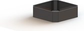 MySteel Gepoedercoat staal plantenbak Boston 1000  - Kleur: RAL9005 (zwart) - Hoogte: 300mm