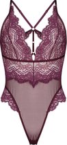 Hunkemöller Dames Lingerie Body Chiara  - Paars - maat XS