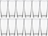 Set van 36x stuks fluitjes bierglazen 328 ml van glas - 32,8 cl