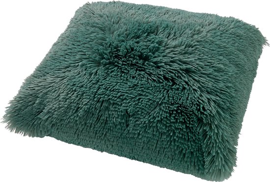 Dutch Decor Fluffy - Housse de coussin 45x45 cm Sagebrush Green